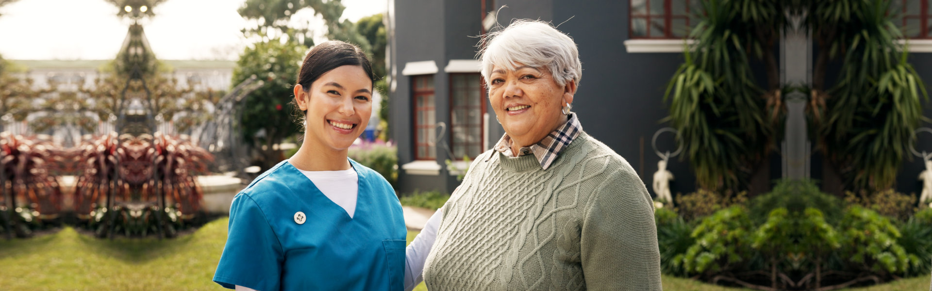 two person smiling