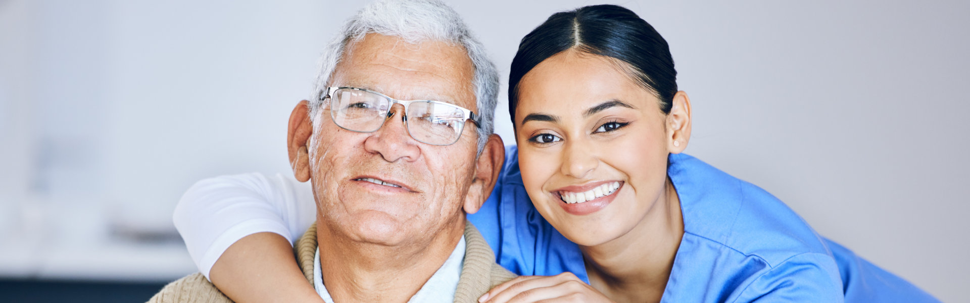 two person smiling